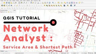 QGIS Tutorial Network Analysis Shortest PathRoute and Service Area [upl. by Cousins]