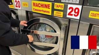 Paris Laverie  SelfService Laundry Shop Guide for Travelers and Visitors in France [upl. by Dante567]