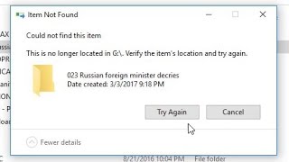 How to FIX Unable to Delete Folder Could not find this item [upl. by Mountfort]