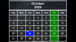 How to Create Calendar In HTML  HTML 5  CSS3  Jelly Coder [upl. by Ecerahs218]