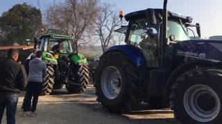 Deutz 6160 vs new holland t7 270 [upl. by Rbma712]