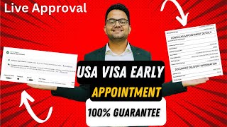 How To Get US Visa Appointment Date Early  How To Reschedule US Visa Appointment  usvisa2024 [upl. by Grados]