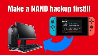 Make a NAND backup on the Nintendo Switch Hekate [upl. by Eelyek282]