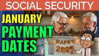 Social Security Checks  January 2025 Payment Schedule Dates Update [upl. by Aronel347]