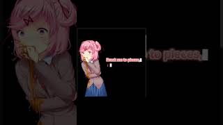 New darling natsuki meme Contains spoilers for ddlc [upl. by Naihtsirc]