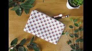 DIY Couture  apprenez à coudre une pochette en tissu avec une fermeture éclair [upl. by Judson]