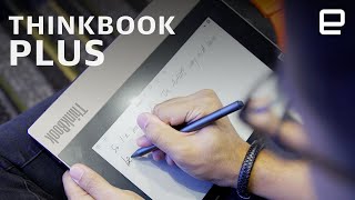 Lenovo ThinkBook Plus handson at CES 2020 [upl. by Emrich712]