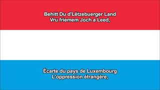 Ons Heemecht  lhymne national de Luxembourg LUFR paroles [upl. by Zerlina773]