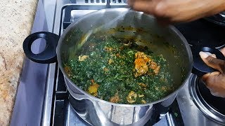 Vegetable Soup with Ugu amp Water Leaf Edikang Ikong Soup Recipe  All Nigerian Recipes  Flo Chinyere [upl. by Idok]