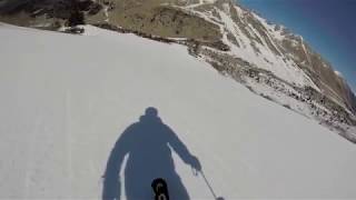 Skiing Passo Tonale Presena Glacier Top to Bottom March 2019 [upl. by Faline]