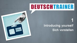 German for beginners A1A2  Deutschtrainer Introducing yourself [upl. by Rama702]