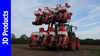 Fendt 820Gaspardo12 rijerVischMais zaaienSeeding MaizeMais AussaatDoornspijk2016 [upl. by Gnim]