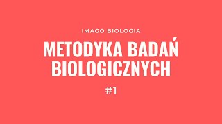 Metodyka badań biologicznych [upl. by Anisamot225]