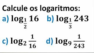 Aula 2  2021 Exercícios de Logaritmo [upl. by Annaierb]