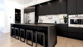 25 Black Kitchen Modern Design Dark Color Interior Design Ideas [upl. by Auqenes]