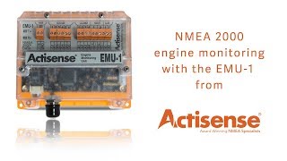 Engine monitoring using NMEA 2000 with the EMU1 [upl. by Zosima121]