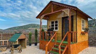 Building a Wooden House in 10 Days  Off Grid Log Cabin  Full Video [upl. by Anrat]