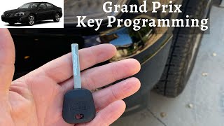 How To Program A Pontiac Grand Prix Key 2000  2008 DIY Transponder Chip Ignition [upl. by Winter]