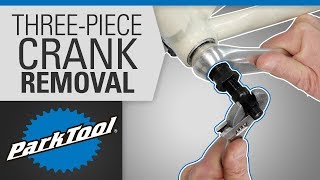 Crank Removal and Installation  Three Piece Crankset Square Spindle ISIS Octalink [upl. by Cannon]