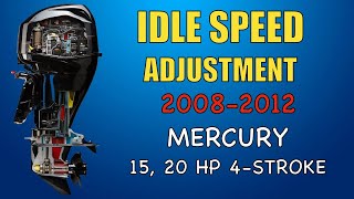 How to Adjust Idle Mercury 15hp 20hp 20082012 [upl. by Mal]