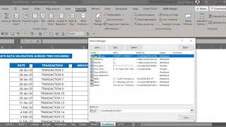 Data Validation across Two Columns [upl. by Aicilana854]