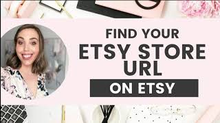 How to find what your Etsy store URL is  Find your link beginners Etsy shop tutorial learn etsy [upl. by Eugnimod]