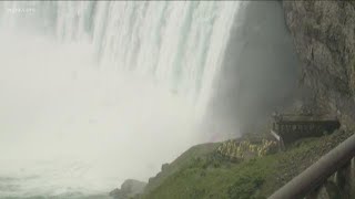 Man survives plunge over Niagara Falls [upl. by Haleak170]