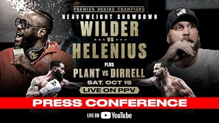 Wilder vs Helenius FINAL PRESS CONFERENCE  WilderHelenius [upl. by Hanford]