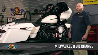 Oil Change  Harley Davidson Milwaukee 8 Touring Models [upl. by Plank703]