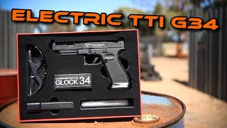 Gel Ball Blaster TTI Glock 34 Auto Electric Pistol [upl. by Franzen]