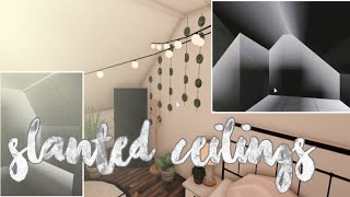 Bloxburg Slanted Ceiling Tutorial  melendezz [upl. by Izabel]