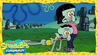 SpongeBob  „Gefangen auf dem Dach“ – Ganze Folge in 5 Minuten  SpongeBob Schwammkopf [upl. by Avan950]