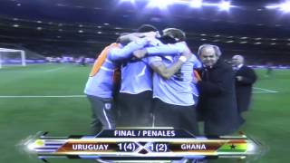 HD FULL Highlights Uruguay vs Ghana 2010 World CupAll PKs [upl. by Amend]