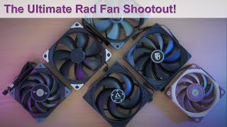 The Best 120mm140mm Radiator Fan Shootout  P14 vs NFA12x25 NFA14 Toughfan 12 Kaze Flex 140 [upl. by Phia248]