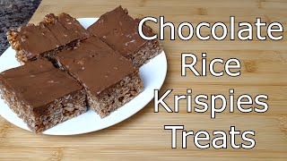 How to make Chocolate Rice Krispie Treats [upl. by Ayatnohs]