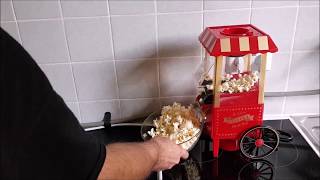 Retro Popcorn Maker  Popcorn in 3 Minuten Heißluft [upl. by Terencio]