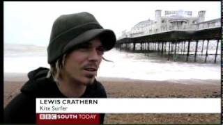 Brighton Pier Jump BBC News [upl. by Newton636]