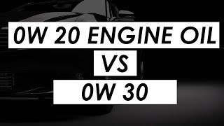 0w20 vs 0w30 engine oil [upl. by Ahsratan]