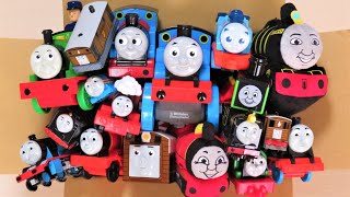 Thomas amp Friends toys come out of the box Percy Gordon James Toby Hiro Trackmaster Wooden Railway [upl. by Grobe801]