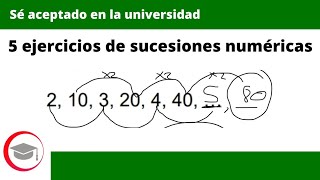 5 ejercicios de sucesiones numéricas [upl. by Ahsened]