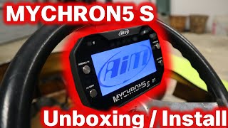 AIM Mychron 5S Unboxing and Install on the Kart [upl. by Tuneberg]