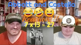 Reaction Abbott and Costello 7 x 13  28 [upl. by Haronid]