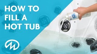 Hot Tub Start Up  How to Fill a Hot Tub [upl. by Peppi]