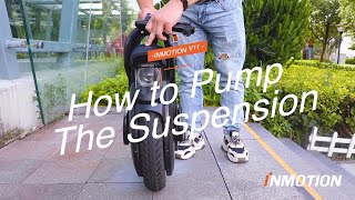 How to pump the INMOTION V11 Electric Unicycle with the new pump [upl. by Parrish]