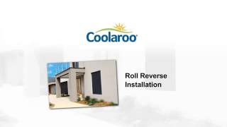 Coolaroo Reverse Roll Outdoor Shade Installation [upl. by Redleh999]