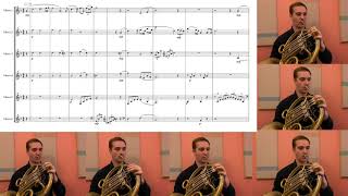 quotThe Forcequot Theme from Star Wars for Six French Horns [upl. by Aibun]