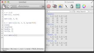 R 16  Building and Subsetting Matrices [upl. by Noramac851]