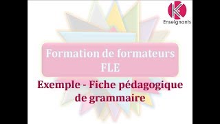 Vidéo n°32  ExempleFiche Grammaire [upl. by Nayd]