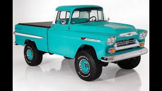 1959 Chevrolet Pickup Apache 4X4 12 57L V8 Auto [upl. by Analaf260]