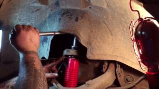 Front shock absorber replacement 2003 GMC Sierra HD [upl. by Nywled]